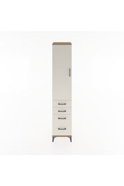 Hyperion Dolap 2 Raflı 4 Çekmeceli Tek Askılı 44x44x221 Çam-Aytaşı