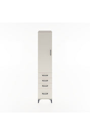 Hyperion Dolap 3 Raflı 4 Çekmeceli Tek Kapaklı 44x44x221 Aytaşı-Aytaşı