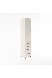 Hyperion Dolap 3 Raflı 4 Çekmeceli Tek Kapaklı 44x44x221 Aytaşı-Aytaşı