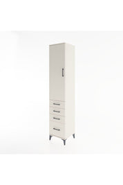 Hyperion Dolap 3 Raflı 4 Çekmeceli Tek Kapaklı 44x44x221 Aytaşı-Aytaşı