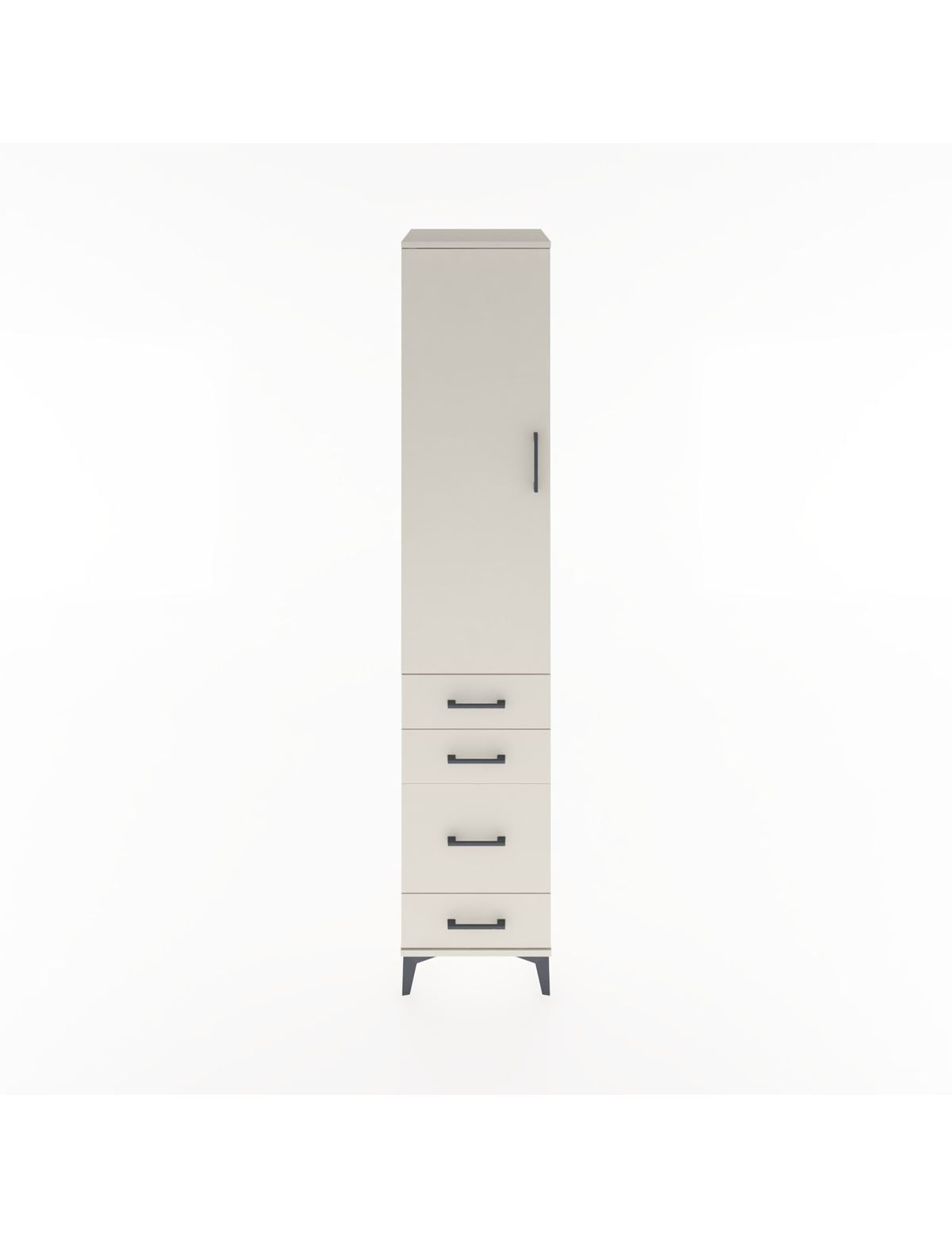 Hyperion Dolap 2 Raflı 4 Çekmeceli Tek Askılı 44x44x221 Aytaşı-Aytaşı