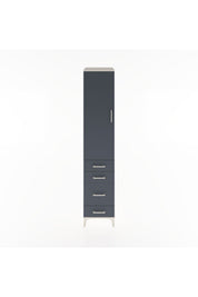 Hyperion Dolap 2 Raflı 4 Çekmeceli Tek Askılı 44x44x221 Aytaşı-Antrasit