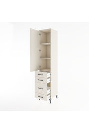 Hyperion Dolap 3 Raflı 4 Çekmeceli Tek Kapaklı 44x44x221 Aytaşı-Aytaşı