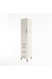 Hyperion Dolap 3 Raflı 4 Çekmeceli Tek Kapaklı 44x44x221 Aytaşı-Aytaşı