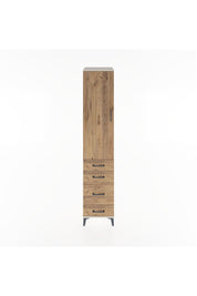 Hyperion Dolap 3 Raflı 4 Çekmeceli Tek Kapaklı 44x44x221 Aytaşı-Çam