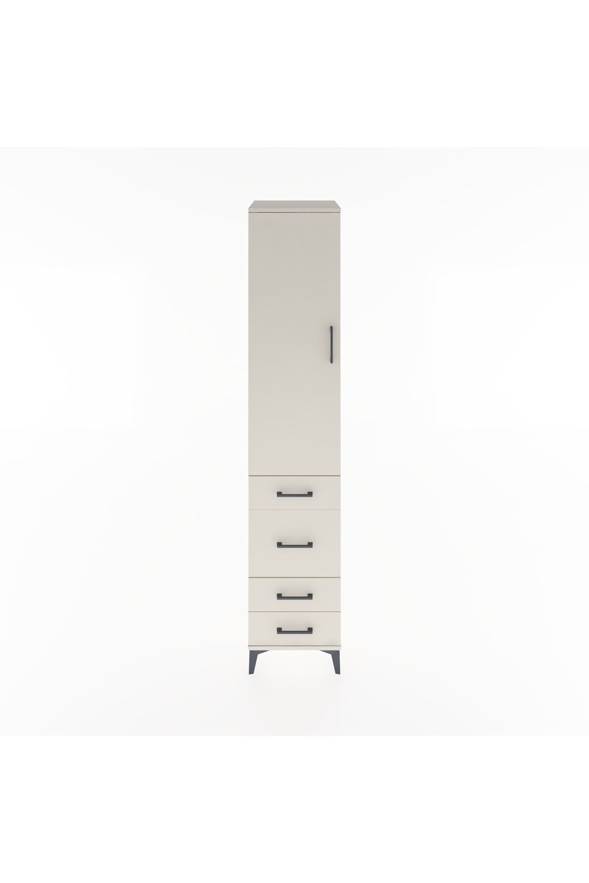 Hyperion Dolap 2 Raflı 4 Çekmeceli Tek Askılı 44x44x221 Aytaşı-Aytaşı