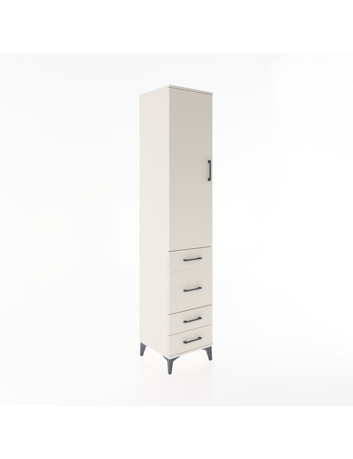 Hyperion Dolap 2 Raflı 4 Çekmeceli Tek Askılı 44x44x221 Aytaşı-Aytaşı