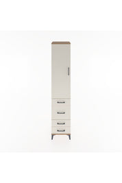 Hyperion Dolap 2 Raflı 4 Çekmeceli Tek Askılı 44x44x221 Çam-Aytaşı