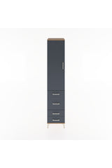 Hyperion Dolap 2 Raflı 4 Çekmeceli Tek Askılı 44x44x221