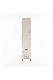 Hyperion Dolap 3 Raflı 4 Çekmeceli Tek Kapaklı 44x44x221 Aytaşı-Aytaşı