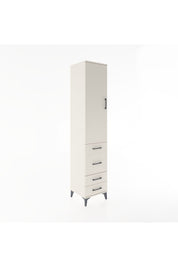 Hyperion Dolap 3 Raflı 4 Çekmeceli Tek Kapaklı 44x44x221 Aytaşı-Aytaşı