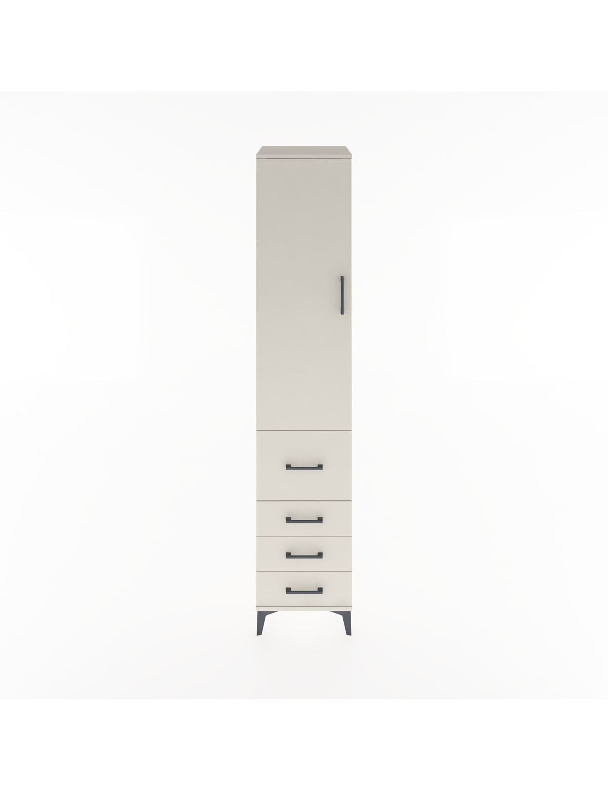 Hyperion Dolap 2 Raflı 4 Çekmeceli Tek Askılı 44x44x221 Aytaşı-Aytaşı