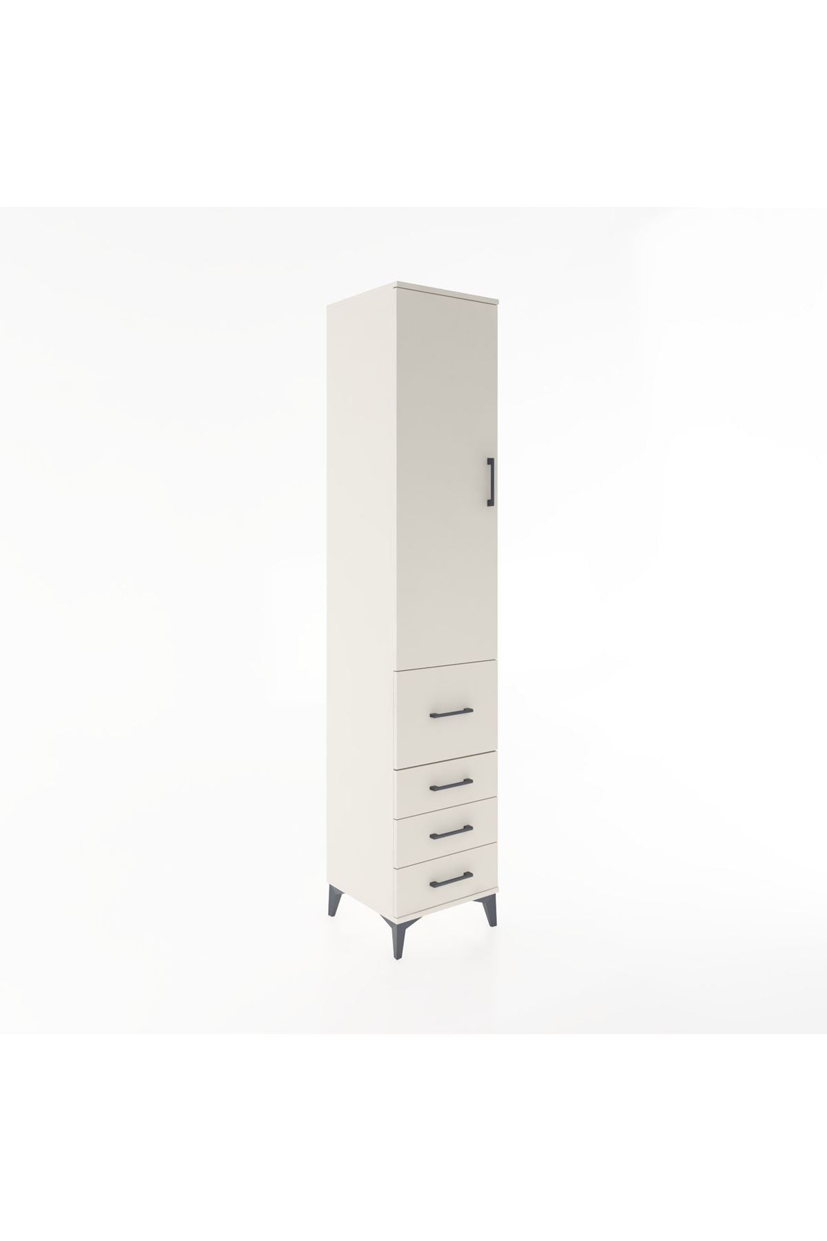 Hyperion Dolap 2 Raflı 4 Çekmeceli Tek Askılı 44x44x221 Aytaşı-Aytaşı