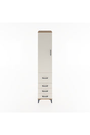 Hyperion Dolap 2 Raflı 4 Çekmeceli Tek Askılı 44x44x221 Çam-Aytaşı