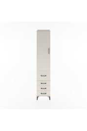 Hyperion Dolap 3 Raflı 4 Çekmeceli Tek Kapaklı 44x44x221 Aytaşı-Aytaşı