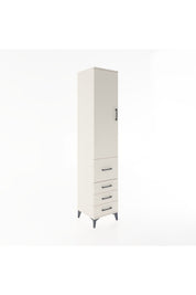 Hyperion Dolap 3 Raflı 4 Çekmeceli Tek Kapaklı 44x44x221 Aytaşı-Aytaşı