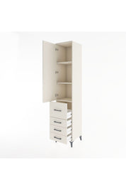 Hyperion Dolap 3 Raflı 4 Çekmeceli Tek Kapaklı 44x44x221 Aytaşı-Aytaşı