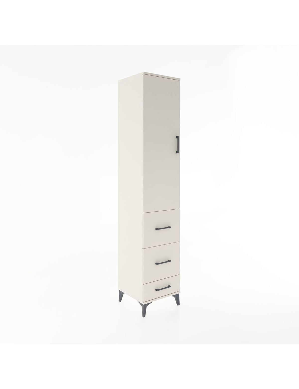 Hyperion Dolap 2 Raflı 3 Çekmeceli Tek Askılı 44x44x221 Aytaşı-Aytaşı