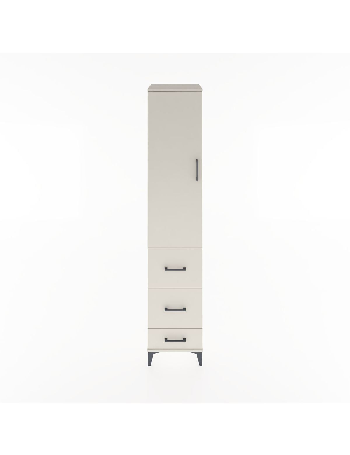 Hyperion Dolap 2 Raflı 3 Çekmeceli Tek Askılı 44x44x221 Aytaşı-Aytaşı