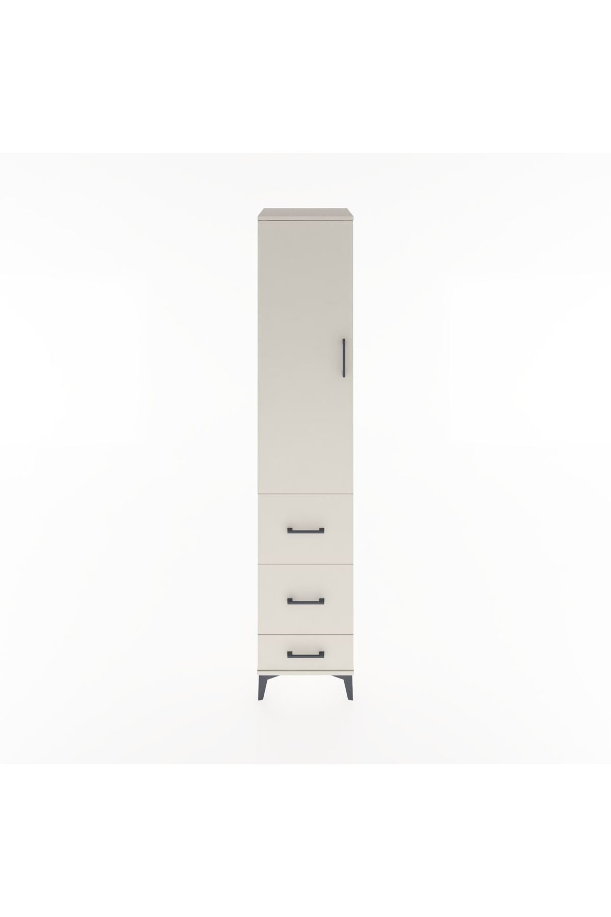 Hyperion Dolap 2 Raflı 3 Çekmeceli Tek Askılı 44x44x221 Aytaşı-Aytaşı