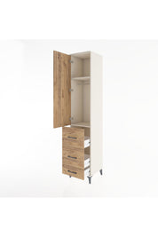 Hyperion Dolap 2 Raflı 3 Çekmeceli Tek Askılı 44x44x221 Aytaşı-Çam