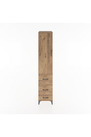 Hyperion Dolap 2 Raflı 3 Çekmeceli Tek Askılı 44x44x221 Çam-Çam