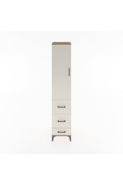 Hyperion Dolap 3 Raflı 3 Çekmeceli Tek Kapaklı 44x44x221 Çam-Aytaşı