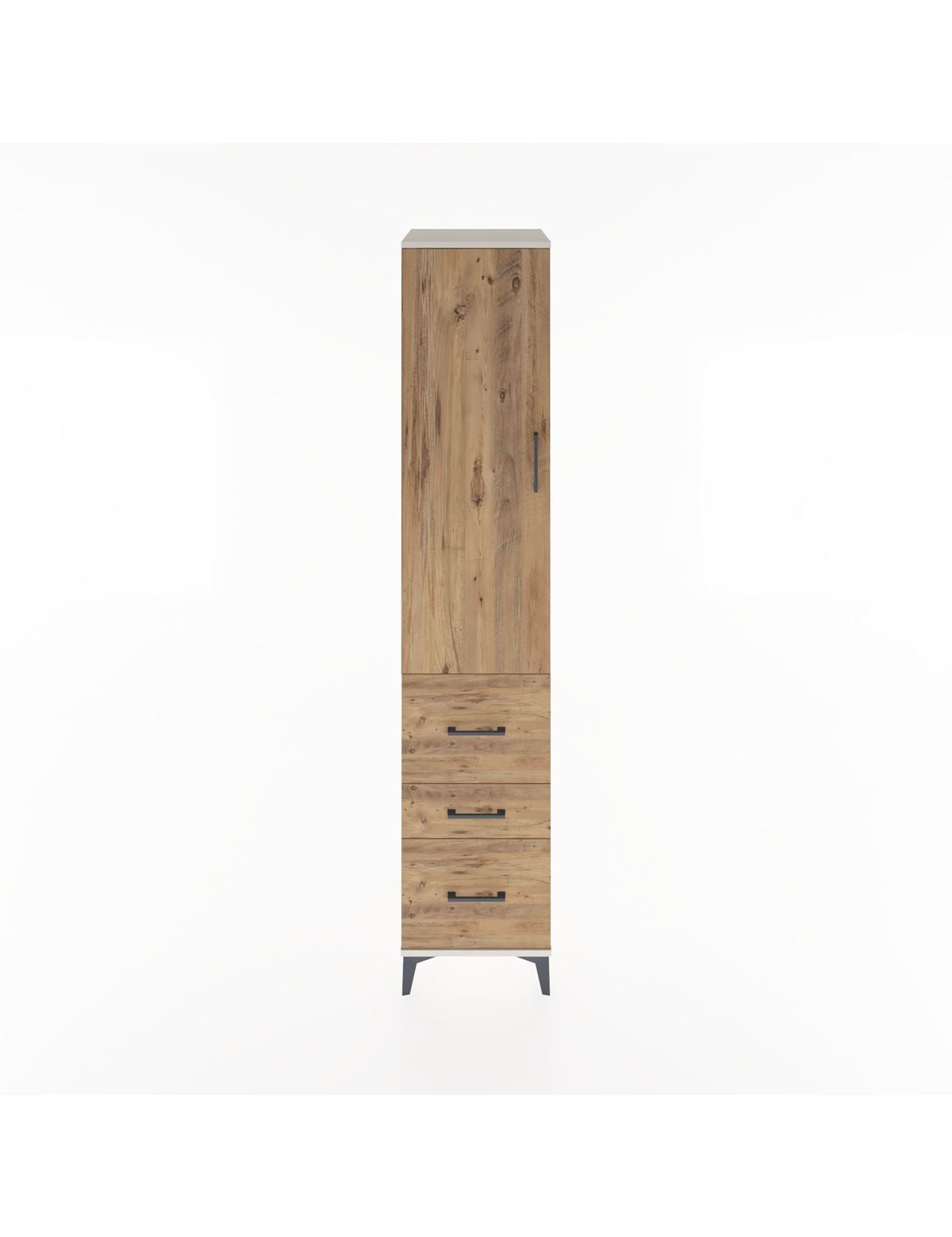 Hyperion Dolap 2 Raflı 3 Çekmeceli Tek Askılı 44x44x221 Aytaşı-Çam