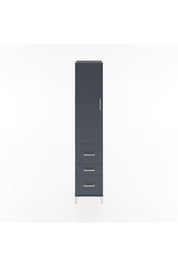 Hyperion Dolap 2 Raflı 3 Çekmeceli Tek Askılı 44x44x221 Antrasit-Antrasit