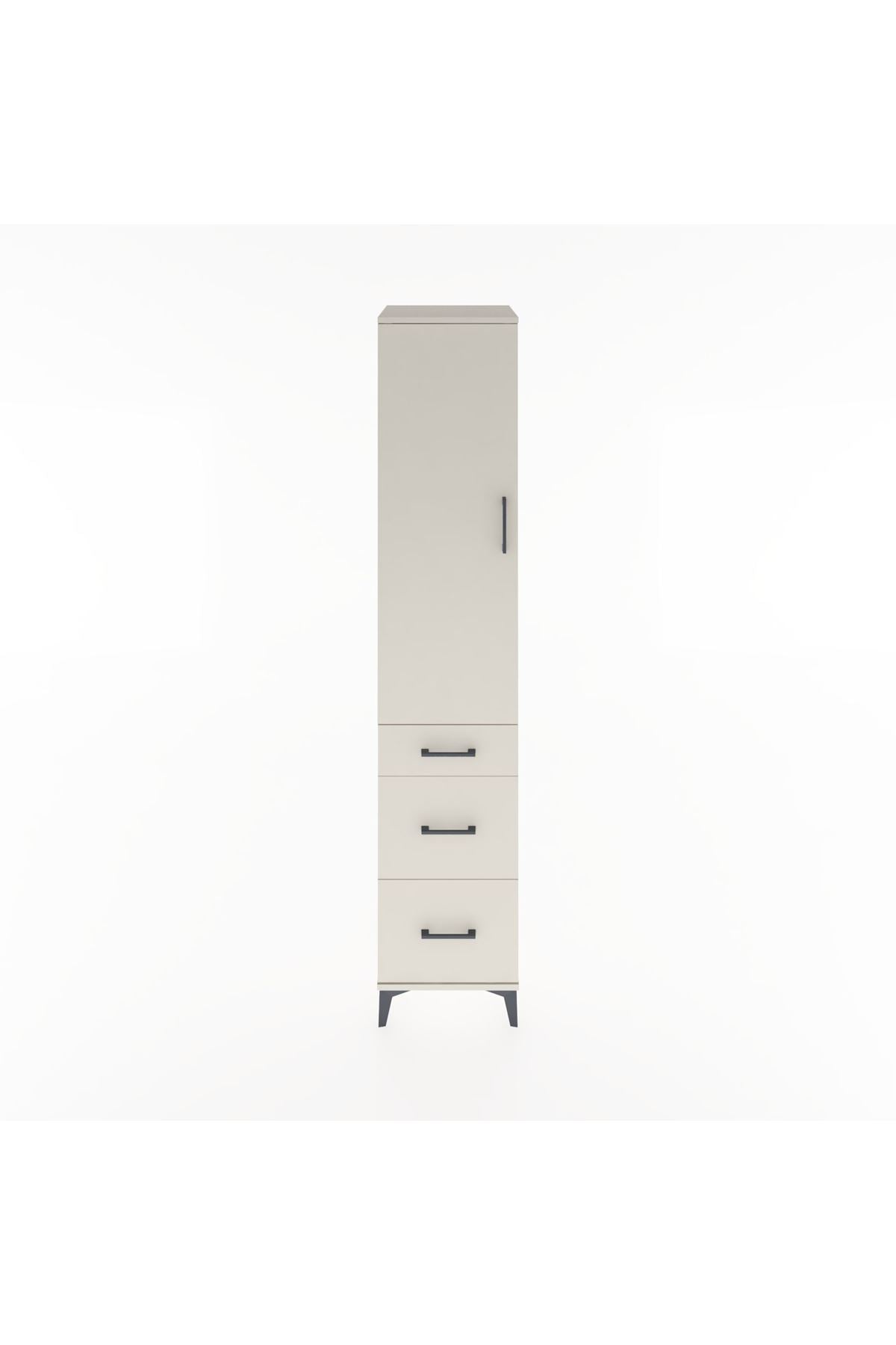 Hyperion Dolap 2 Raflı 3 Çekmeceli Tek Askılı 44x44x221 Aytaşı-Aytaşı