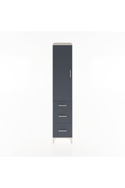 Hyperion Dolap 2 Raflı 3 Çekmeceli Tek Askılı 44x44x221 Aytaşı-Antrasit