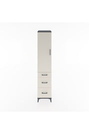 Hyperion Dolap 2 Raflı 3 Çekmeceli Tek Askılı 44x44x221 Antrasit-Aytaşı