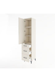 Hyperion Dolap 3 Raflı 3 Çekmeceli Tek Kapaklı 44x44x221 Aytaşı-Aytaşı