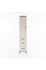 Hyperion Dolap 3 Raflı 3 Çekmeceli Tek Kapaklı 44x44x221