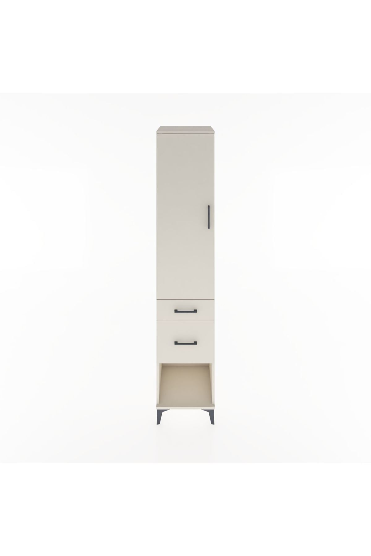 Hyperion Dolap 2 Raflı 2 Çekmeceli Tek Askılı 44x44x221 Aytaşı-Aytaşı