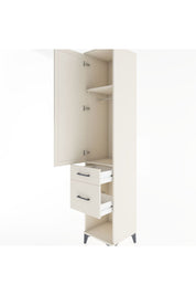 Hyperion Dolap 2 Raflı 2 Çekmeceli Tek Askılı 44x44x221 Aytaşı-Aytaşı