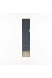 Hyperion Dolap 2 Raflı 2 Çekmeceli Tek Askılı 44x44x221 Aytaşı-Antrasit