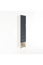 Hyperion Dolap 2 Raflı 2 Çekmeceli Tek Askılı 44x44x221 Aytaşı-Antrasit