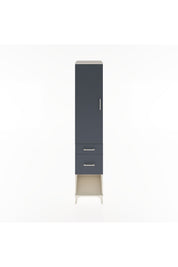 Hyperion Dolap 3 Raflı 2 Çekmeceli Tek Kapaklı 44x44x221 Aytaşı-Antrasit