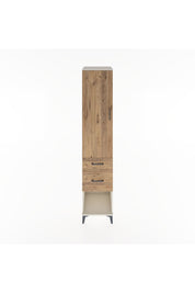 Hyperion Dolap 3 Raflı 2 Çekmeceli Tek Kapaklı 44x44x221 Aytaşı-Çam