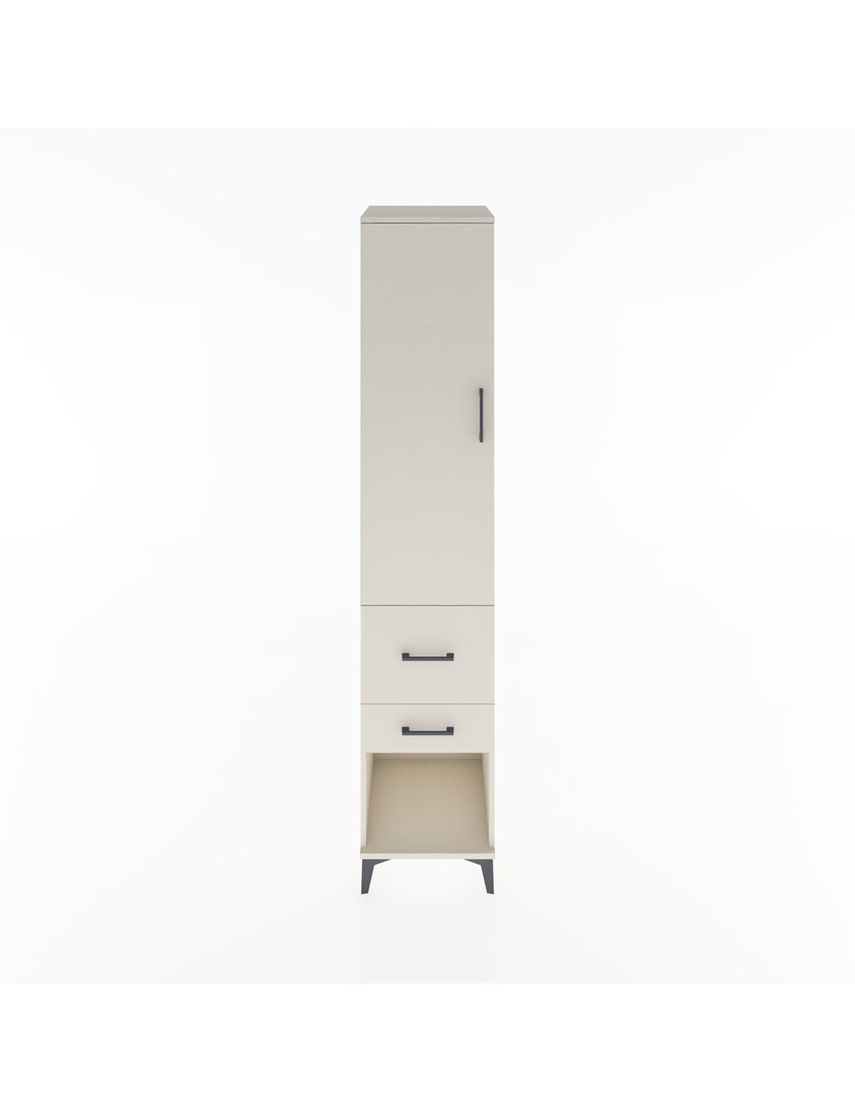 Hyperion Dolap 2 Raflı 2 Çekmeceli Tek Askılı 44x44x221 Aytaşı-Aytaşı