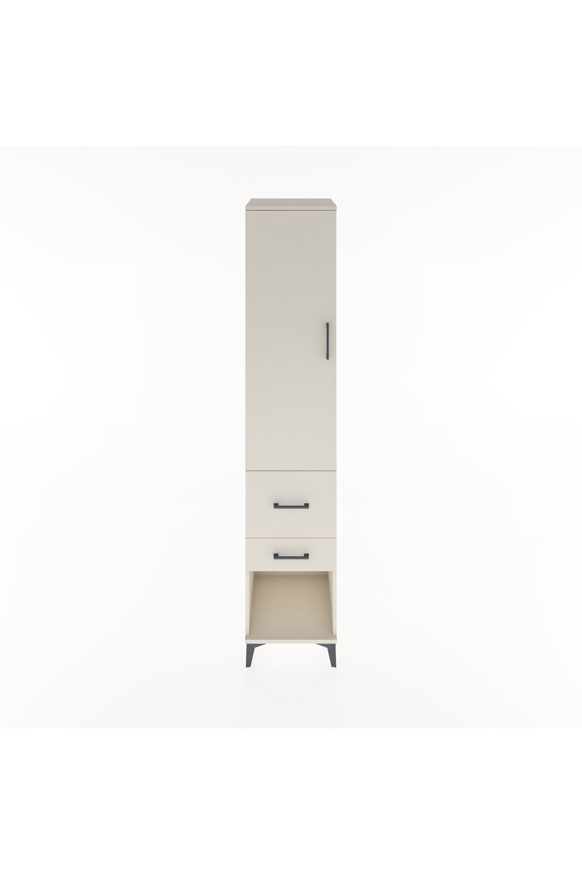 Hyperion Dolap 2 Raflı 2 Çekmeceli Tek Askılı 44x44x221 Aytaşı-Aytaşı