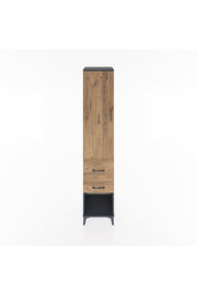 Hyperion Dolap 2 Raflı 2 Çekmeceli Tek Askılı 44x44x221 Antrasit-Çam