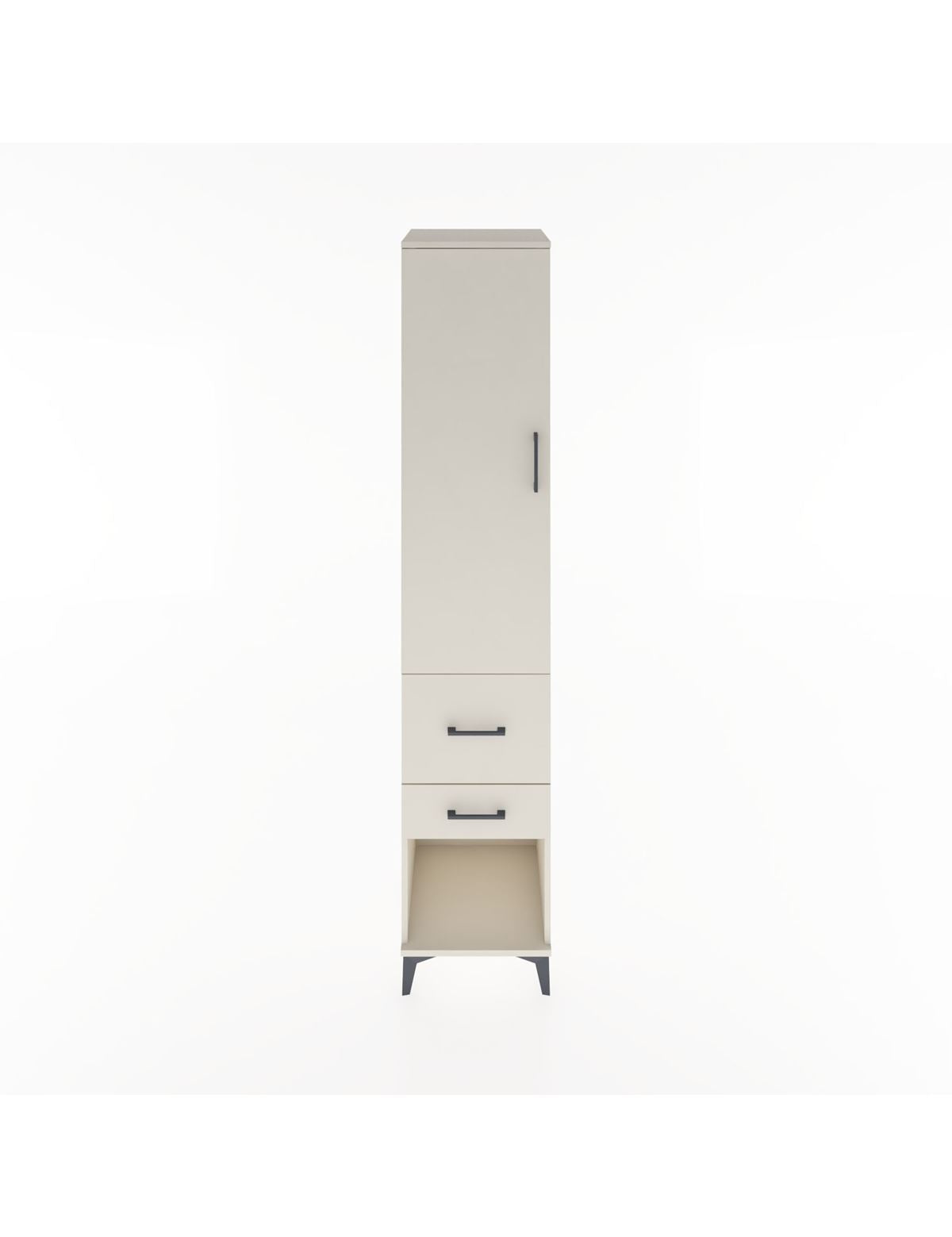 Hyperion Dolap 3 Raflı 2 Çekmeceli Tek Kapaklı 44x44x221 Aytaşı-Aytaşı