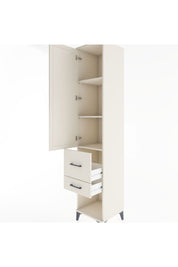 Hyperion Dolap 3 Raflı 2 Çekmeceli Tek Kapaklı 44x44x221 Aytaşı-Aytaşı