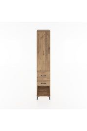 Hyperion Dolap 3 Raflı 2 Çekmeceli Tek Kapaklı 44x44x221 Çam-Çam