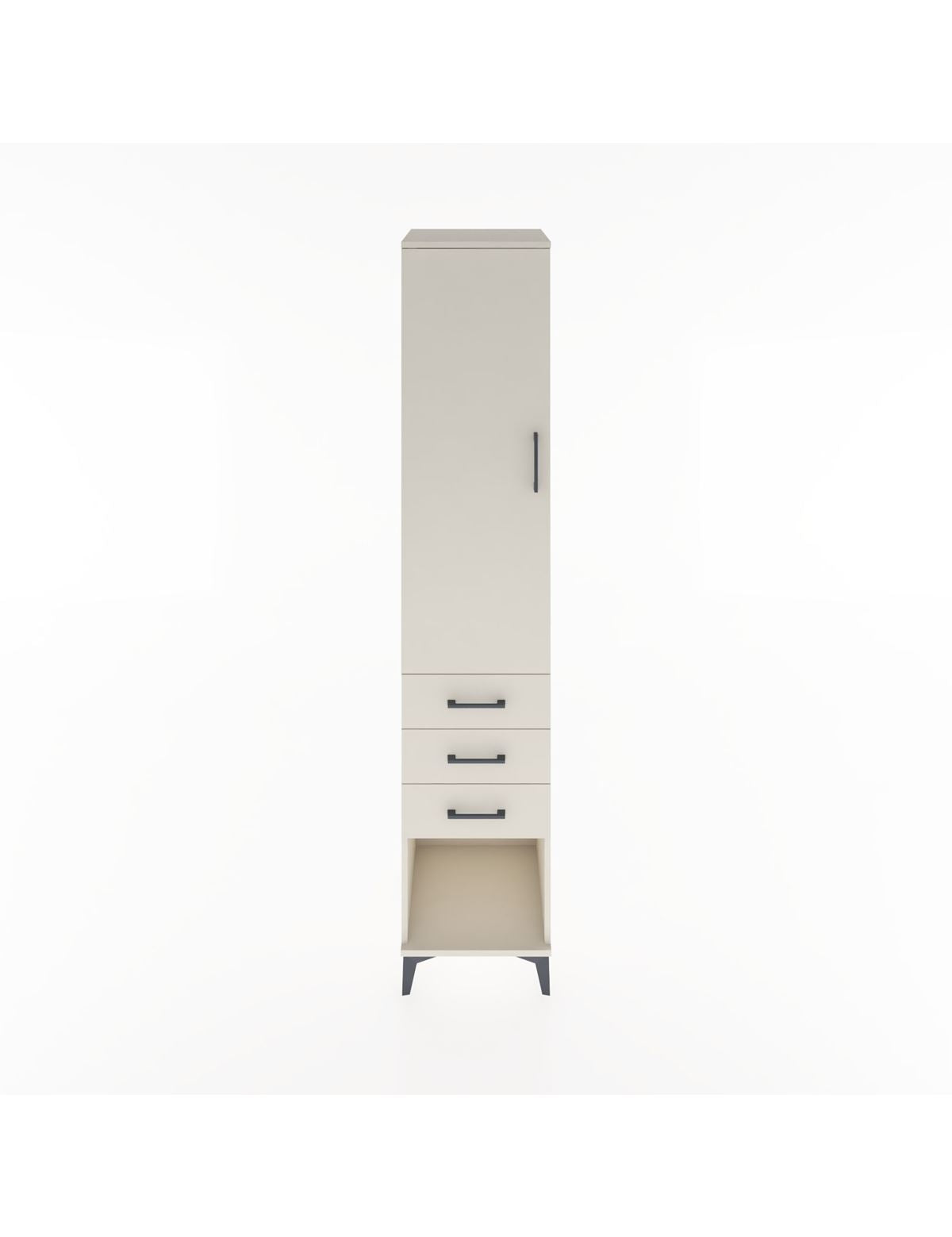 Hyperion Dolap 2 Raflı 3 Çekmeceli Tek Kapaklı 44x44x221 Aytaşı-Aytaşı