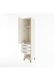 Hyperion Dolap 2 Raflı 3 Çekmeceli Tek Kapaklı 44x44x221 Aytaşı-Aytaşı