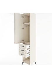 Hyperion Dolap 2 Raflı 3 Çekmeceli Tek Kapaklı 44x44x221 Aytaşı-Aytaşı