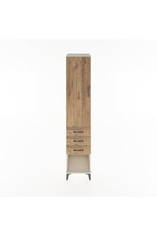 Hyperion Dolap 2 Raflı 3 Çekmeceli Tek Kapaklı 44x44x221 Aytaşı-Çam